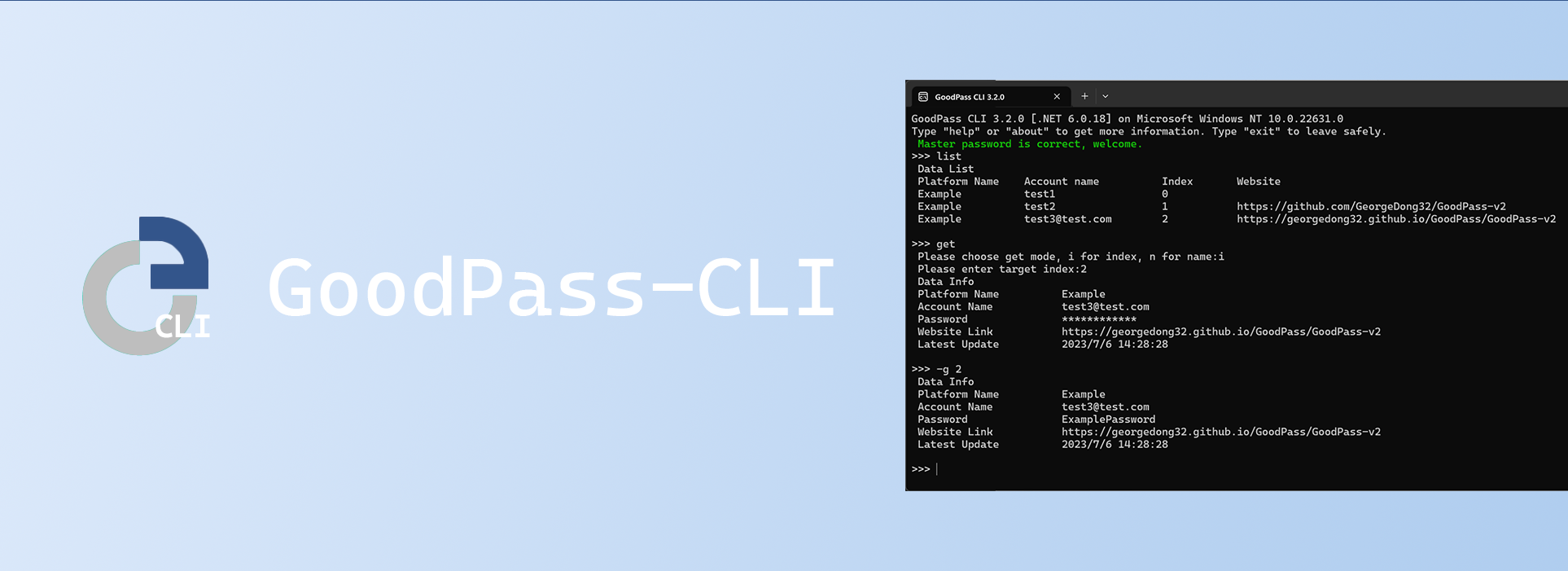 GoodPass CLI